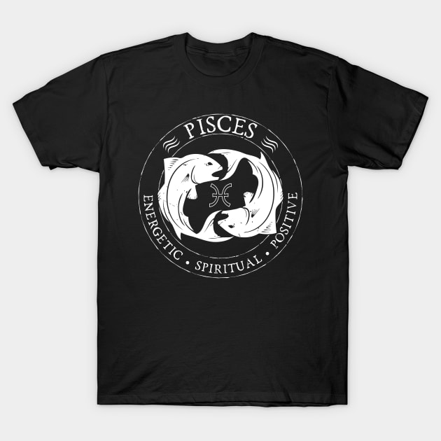 Pisces Zodiac Birthday Star Sign Zodiac Gift T-Shirt by atomguy